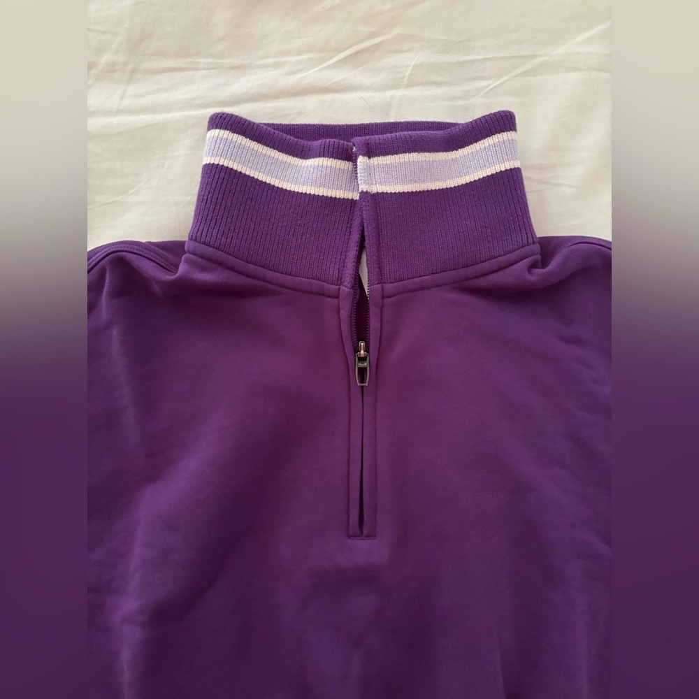 Lululemon Purple Striped Crop Top, NEW! - Picture 6 of 8